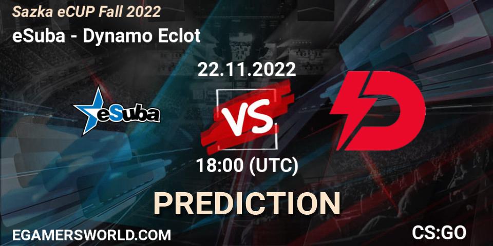 eSuba - Dynamo Eclot: Maç tahminleri. 22.11.2022 at 17:20, Counter-Strike (CS2), Sazka eCUP Winter 2022