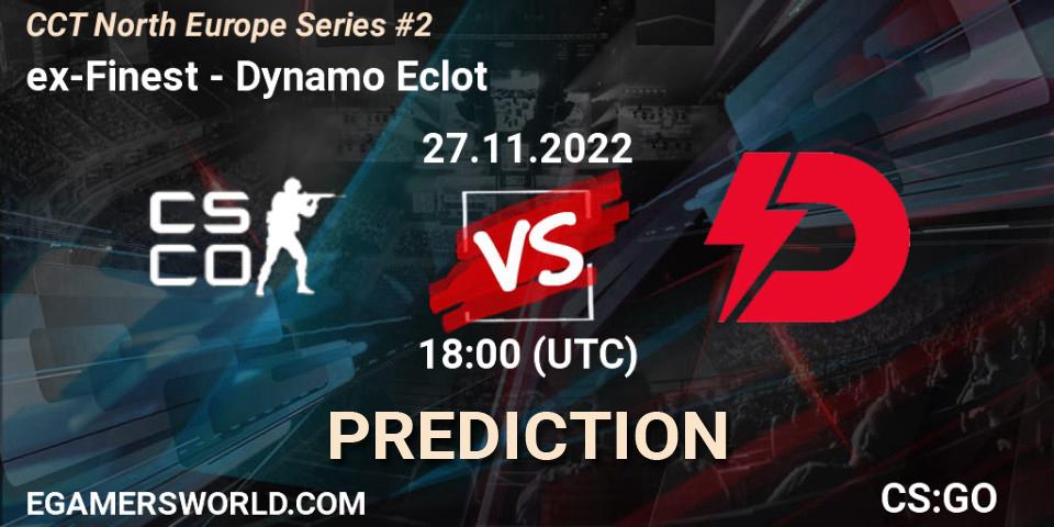ex-Finest - Dynamo Eclot: Maç tahminleri. 27.11.22, CS2 (CS:GO), CCT North Europe Series #2
