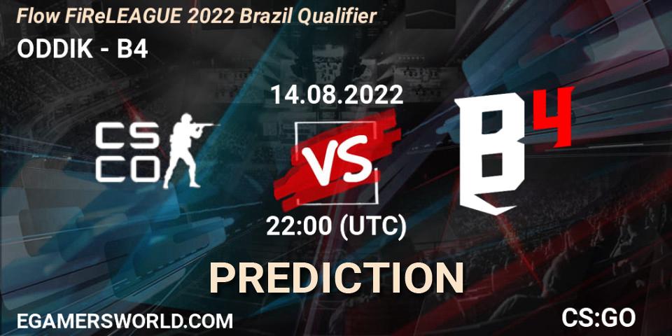 ODDIK - B4: Maç tahminleri. 14.08.2022 at 22:00, Counter-Strike (CS2), Flow FiReLEAGUE 2022 Brazil Qualifier