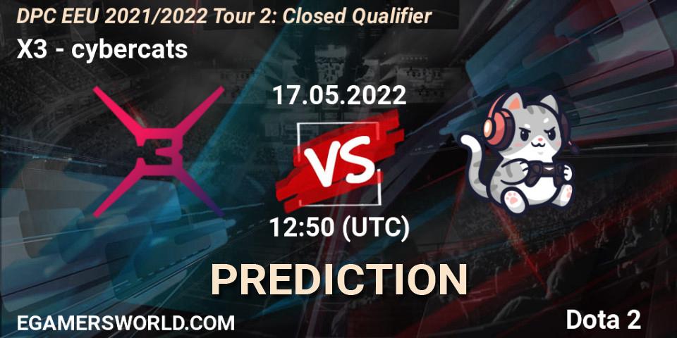 X3 - cybercats: Maç tahminleri. 17.05.2022 at 12:50, Dota 2, DPC EEU 2021/2022 Tour 2: Closed Qualifier