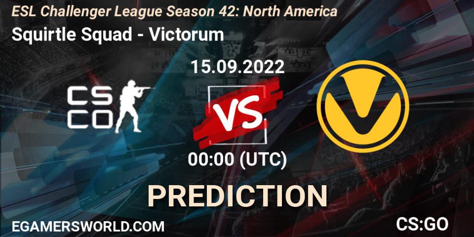 Squirtle Squad - Victorum: Maç tahminleri. 20.09.2022 at 02:00, Counter-Strike (CS2), ESL Challenger League Season 42: North America