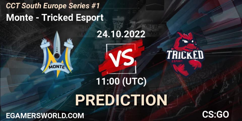 Monte - Tricked Esport: Maç tahminleri. 24.10.2022 at 11:00, Counter-Strike (CS2), CCT South Europe Series #1