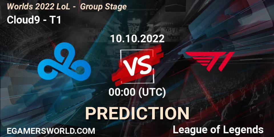 Cloud9 - T1: Maç tahminleri. 10.10.2022 at 00:00, LoL, Worlds 2022 LoL - Group Stage