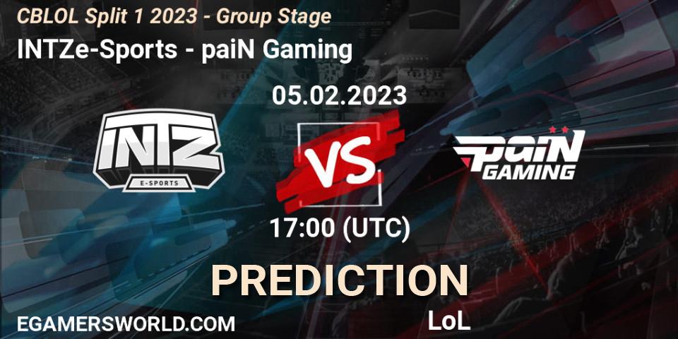 INTZ e-Sports - paiN Gaming: Maç tahminleri. 05.02.23, LoL, CBLOL Split 1 2023 - Group Stage
