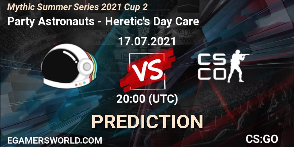 Party Astronauts - Heretic's Day Care: Maç tahminleri. 17.07.2021 at 20:00, Counter-Strike (CS2), Mythic Summer Series 2021 Cup 2