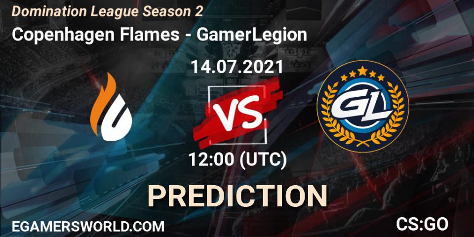 Copenhagen Flames - GamerLegion: Maç tahminleri. 14.07.2021 at 15:00, Counter-Strike (CS2), Domination League Season 2