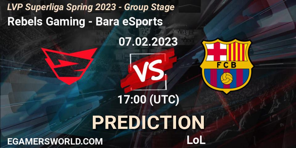 Rebels Gaming - Barça eSports: Maç tahminleri. 07.02.23, LoL, LVP Superliga Spring 2023 - Group Stage