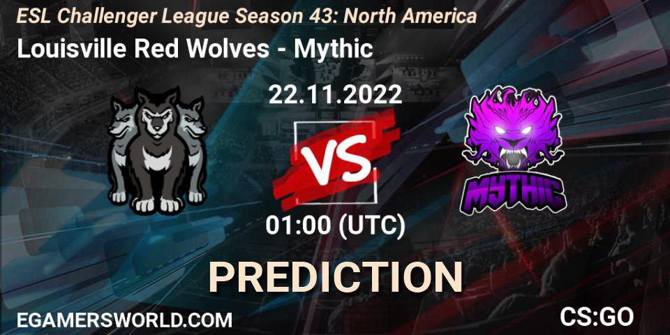 Louisville Red Wolves - Mythic: Maç tahminleri. 02.12.2022 at 01:00, Counter-Strike (CS2), ESL Challenger League Season 43: North America
