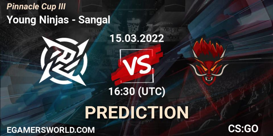 Young Ninjas - Sangal: Maç tahminleri. 15.03.2022 at 16:30, Counter-Strike (CS2), Pinnacle Cup #3