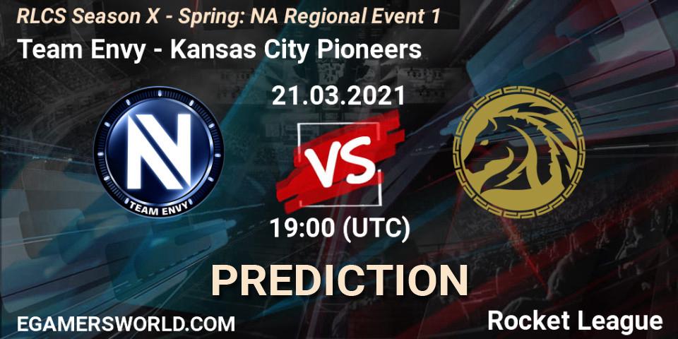 Team Envy - Kansas City Pioneers: Maç tahminleri. 21.03.2021 at 19:00, Rocket League, RLCS Season X - Spring: NA Regional Event 1