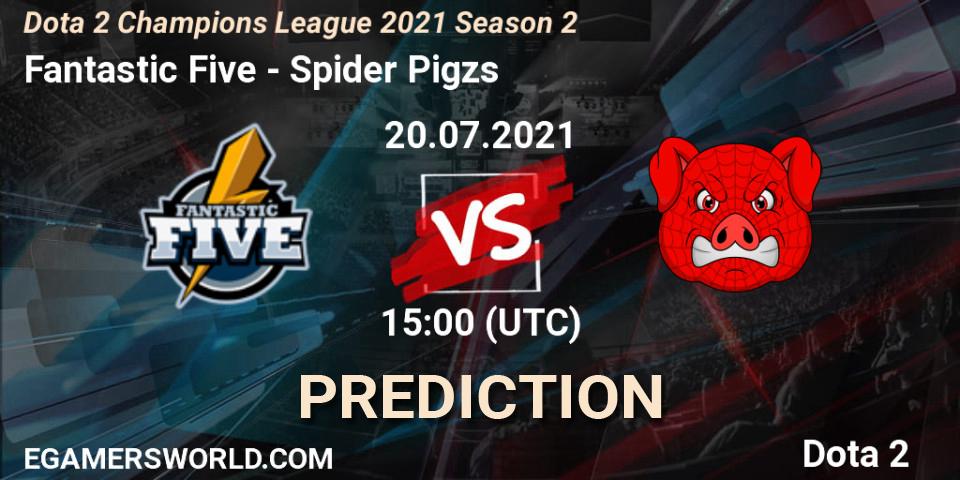 Fantastic Five - Spider Pigzs: Maç tahminleri. 20.07.2021 at 15:05, Dota 2, Dota 2 Champions League 2021 Season 2