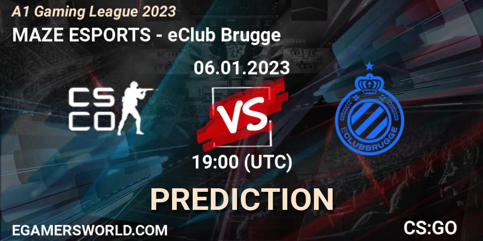MAZE ESPORTS - eClub Brugge: Maç tahminleri. 06.01.2023 at 19:00, Counter-Strike (CS2), A1 Gaming League 2023