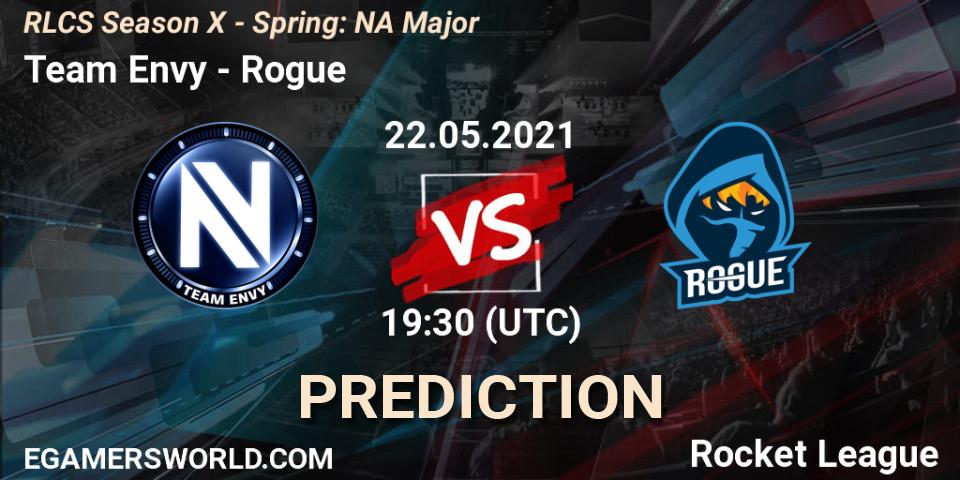 Team Envy - Rogue: Maç tahminleri. 22.05.2021 at 19:30, Rocket League, RLCS Season X - Spring: NA Major