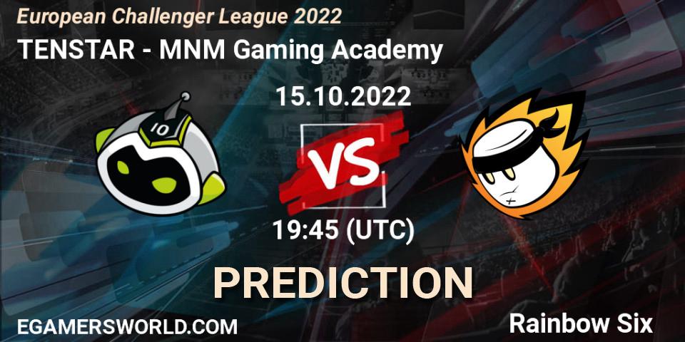 TENSTAR - MNM Gaming Academy: Maç tahminleri. 15.10.2022 at 19:45, Rainbow Six, European Challenger League 2022
