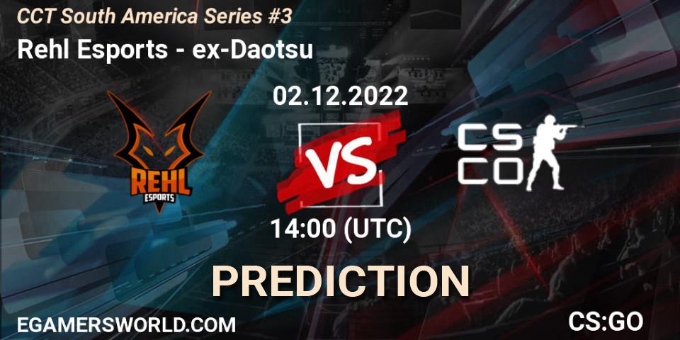 Rehl Esports - ex-Daotsu: Maç tahminleri. 02.12.22, CS2 (CS:GO), CCT South America Series #3