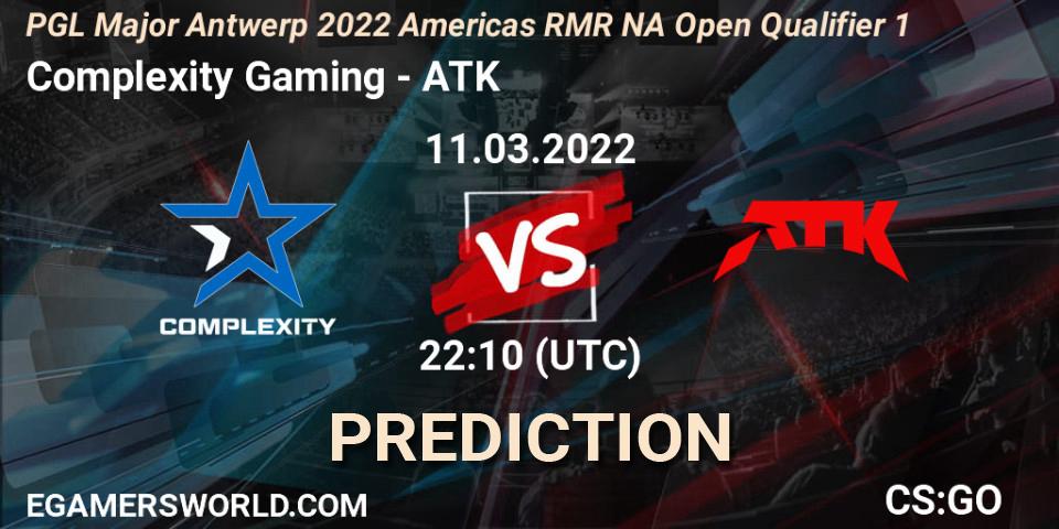Complexity Gaming - ATK: Maç tahminleri. 11.03.22, CS2 (CS:GO), PGL Major Antwerp 2022 Americas RMR NA Open Qualifier 1