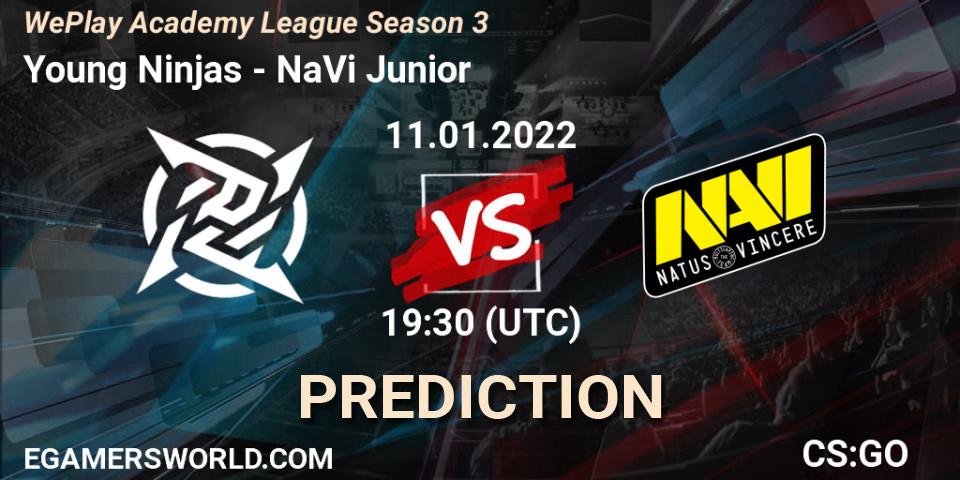 Young Ninjas - NaVi Junior: Maç tahminleri. 11.01.2022 at 20:10, Counter-Strike (CS2), WePlay Academy League Season 3