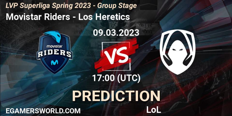 Movistar Riders - Los Heretics: Maç tahminleri. 09.03.2023 at 21:00, LoL, LVP Superliga Spring 2023 - Group Stage