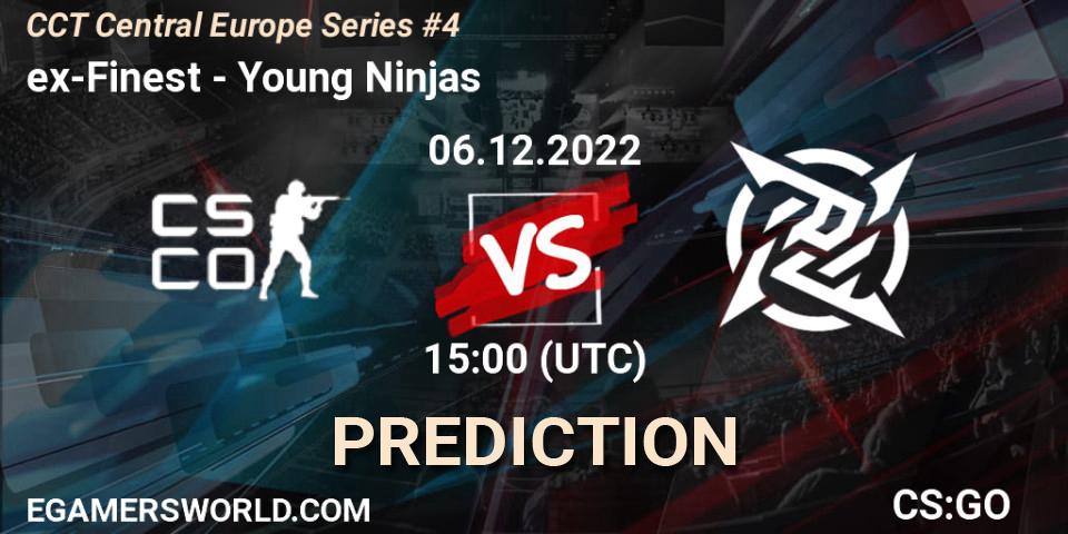 ex-Finest - Young Ninjas: Maç tahminleri. 06.12.2022 at 19:30, Counter-Strike (CS2), CCT Central Europe Series #4