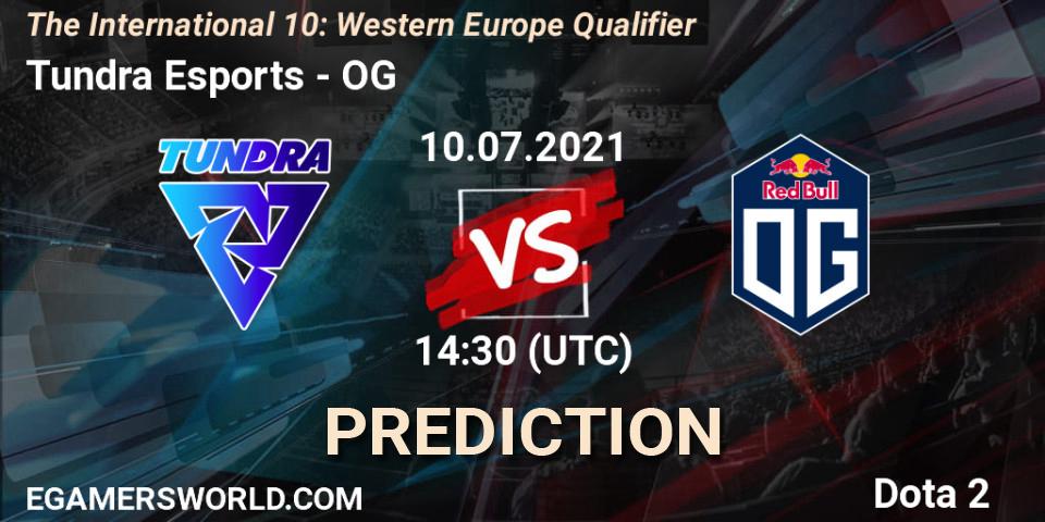 Tundra Esports - OG: Maç tahminleri. 10.07.2021 at 15:00, Dota 2, The International 10: Western Europe Qualifier