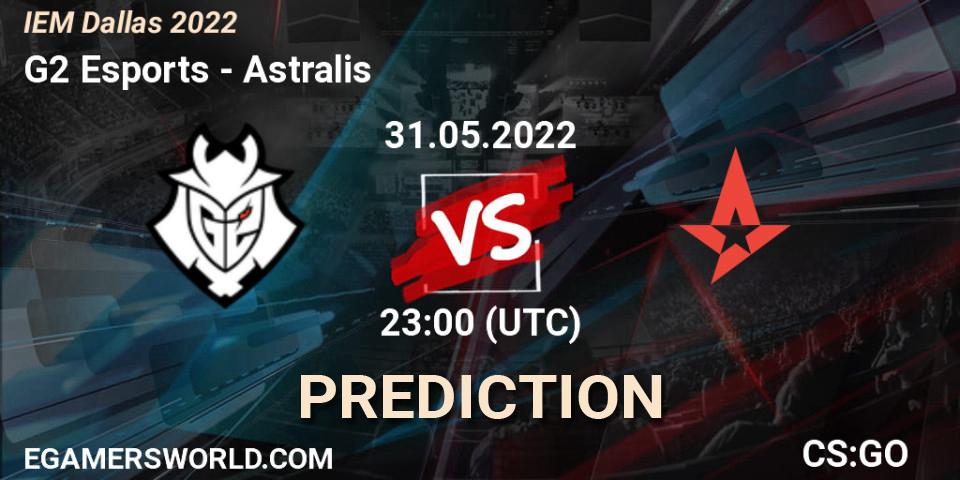 G2 Esports - Astralis: Maç tahminleri. 31.05.22, CS2 (CS:GO), IEM Dallas 2022
