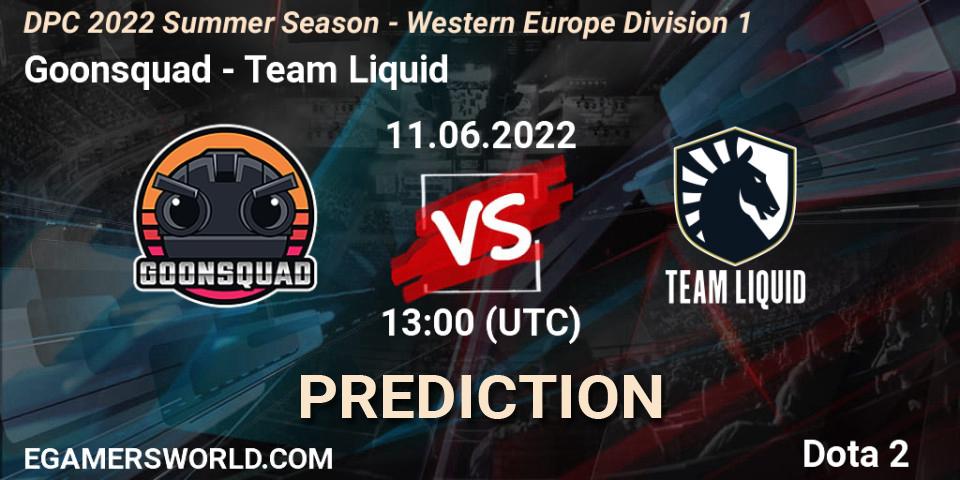 Goonsquad - Team Liquid: Maç tahminleri. 11.06.2022 at 12:57, Dota 2, DPC WEU 2021/2022 Tour 3: Division I