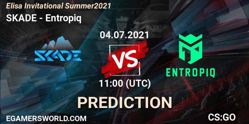 SKADE - Entropiq: Maç tahminleri. 04.07.2021 at 11:00, Counter-Strike (CS2), Elisa Invitational Summer 2021