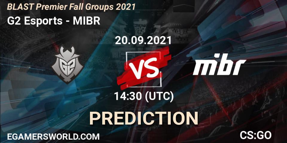 G2 Esports - MIBR: Maç tahminleri. 20.09.2021 at 14:30, Counter-Strike (CS2), BLAST Premier Fall Groups 2021