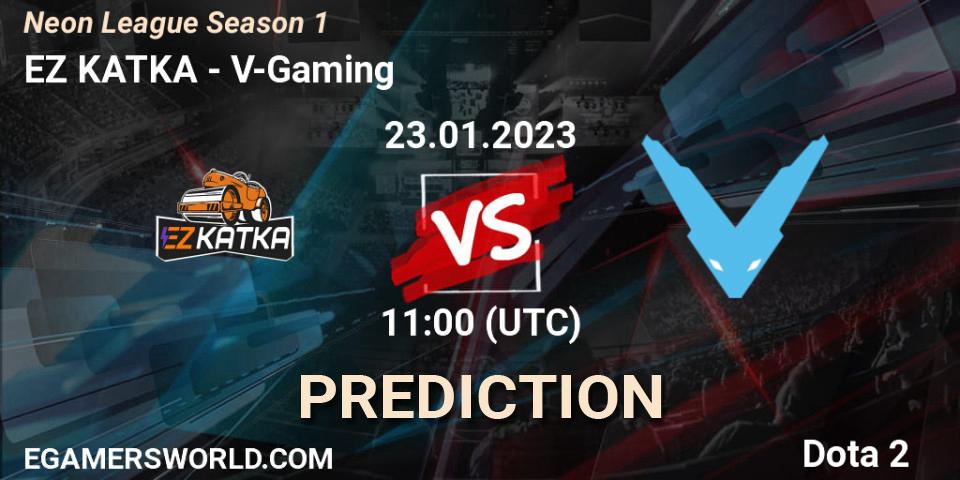 EZ KATKA - V-Gaming: Maç tahminleri. 23.01.2023 at 15:12, Dota 2, Neon League Season 1