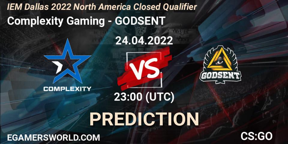 Complexity Gaming - GODSENT: Maç tahminleri. 24.04.2022 at 23:00, Counter-Strike (CS2), IEM Dallas 2022 North America Closed Qualifier