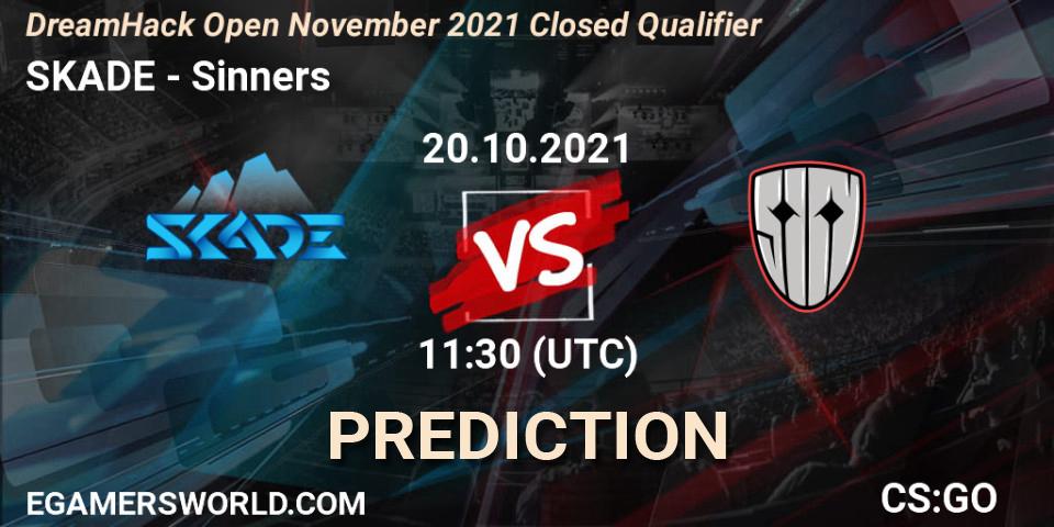 SKADE - Sinners: Maç tahminleri. 20.10.2021 at 11:30, Counter-Strike (CS2), DreamHack Open November 2021 Closed Qualifier