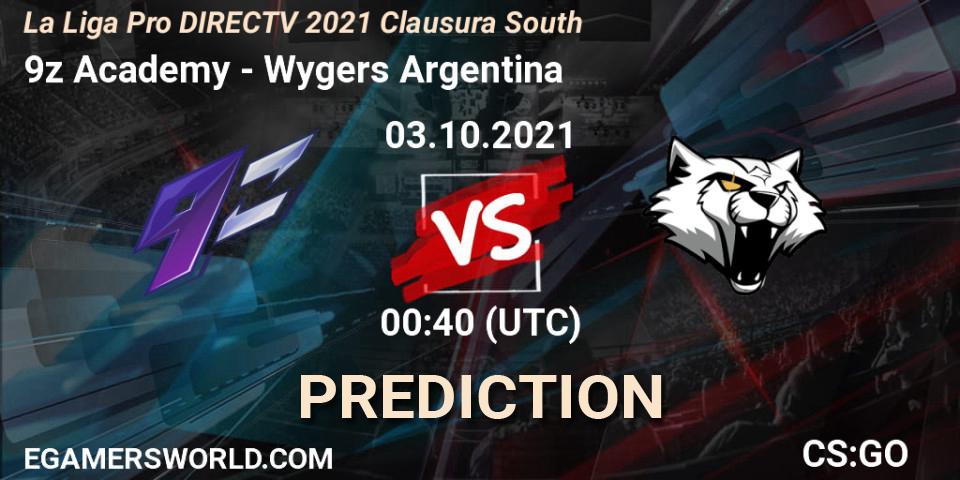 9z Academy - Wygers Argentina: Maç tahminleri. 03.10.2021 at 01:00, Counter-Strike (CS2), La Liga Season 4: Sur Pro Division - Clausura