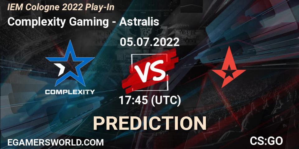 Complexity Gaming - Astralis: Maç tahminleri. 05.07.2022 at 18:20, Counter-Strike (CS2), IEM Cologne 2022 Play-In