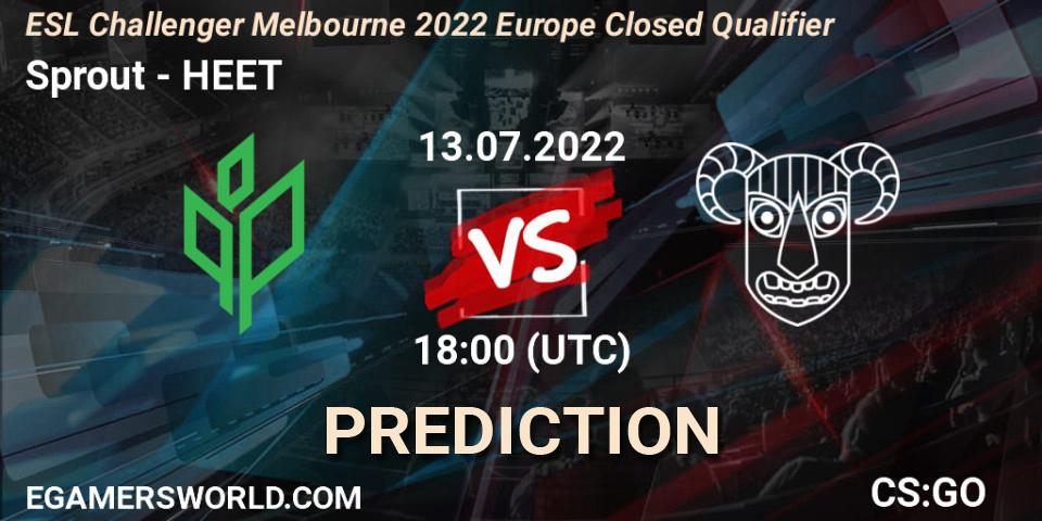 Sprout - HEET: Maç tahminleri. 13.07.2022 at 18:00, Counter-Strike (CS2), ESL Challenger Melbourne 2022 Europe Closed Qualifier