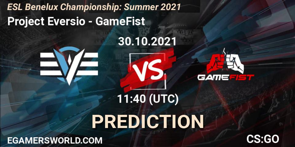 Project Eversio - GameFist: Maç tahminleri. 30.10.2021 at 11:40, Counter-Strike (CS2), ESL Benelux Championship: Summer 2021
