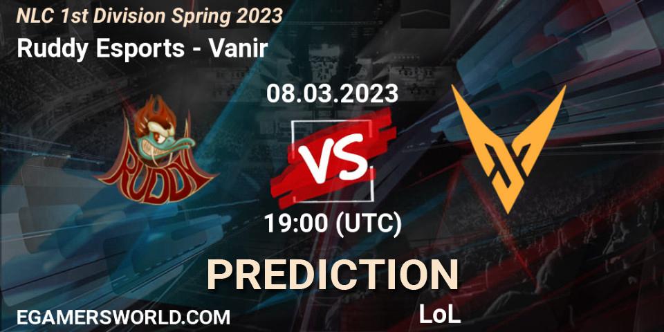 Ruddy Esports - Vanir: Maç tahminleri. 14.02.2023 at 19:00, LoL, NLC 1st Division Spring 2023