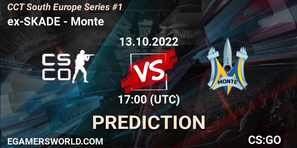 ex-SKADE - Monte: Maç tahminleri. 13.10.22, CS2 (CS:GO), CCT South Europe Series #1