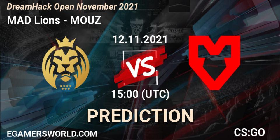 MAD Lions - MOUZ: Maç tahminleri. 12.11.2021 at 15:00, Counter-Strike (CS2), DreamHack Open November 2021