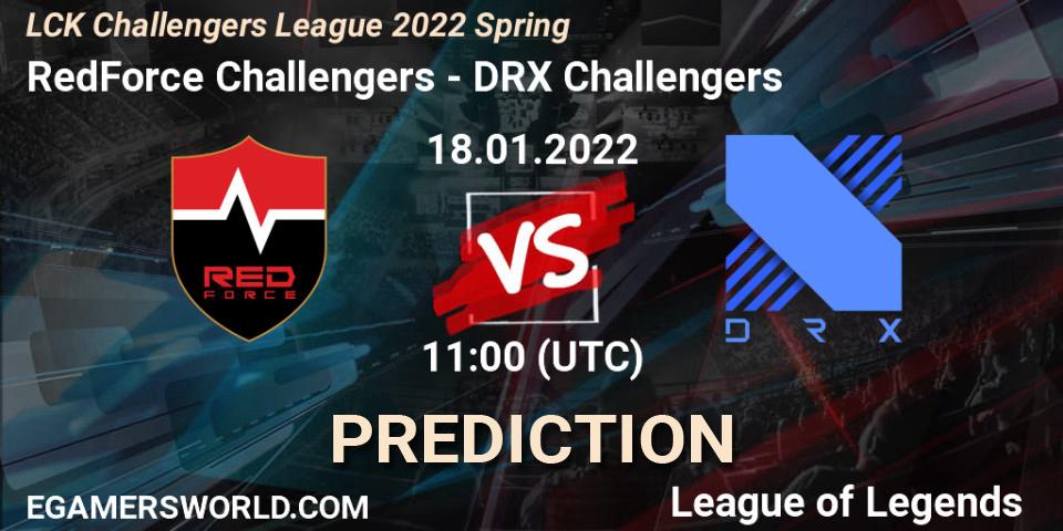 RedForce Challengers - DRX Challengers: Maç tahminleri. 18.01.2022 at 11:00, LoL, LCK Challengers League 2022 Spring