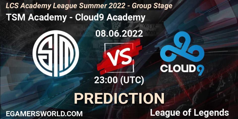 TSM Academy - Cloud9 Academy: Maç tahminleri. 08.06.22, LoL, LCS Academy League Summer 2022 - Group Stage