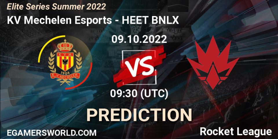 KV Mechelen Esports - HEET BNLX: Maç tahminleri. 09.10.2022 at 09:30, Rocket League, Elite Series Summer 2022