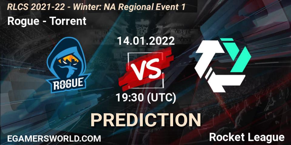 Rogue - Torrent: Maç tahminleri. 14.01.2022 at 19:30, Rocket League, RLCS 2021-22 - Winter: NA Regional Event 1
