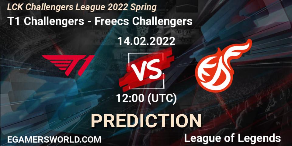 Freecs Challengers - T1 Challengers: Maç tahminleri. 17.02.2022 at 05:00, LoL, LCK Challengers League 2022 Spring