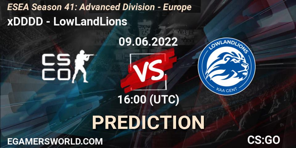 xDDDD - LowLandLions: Maç tahminleri. 09.06.2022 at 16:00, Counter-Strike (CS2), ESEA Season 41: Advanced Division - Europe