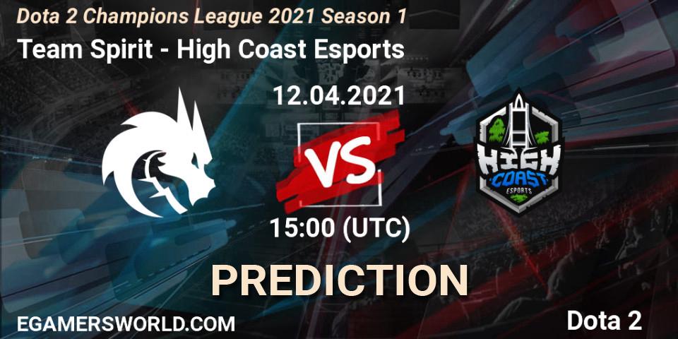 Team Spirit - High Coast Esports: Maç tahminleri. 12.04.2021 at 12:04, Dota 2, Dota 2 Champions League 2021 Season 1