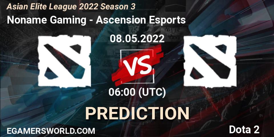 Noname Gaming - Ascension Esports: Maç tahminleri. 08.05.2022 at 05:55, Dota 2, Asian Elite League 2022 Season 3