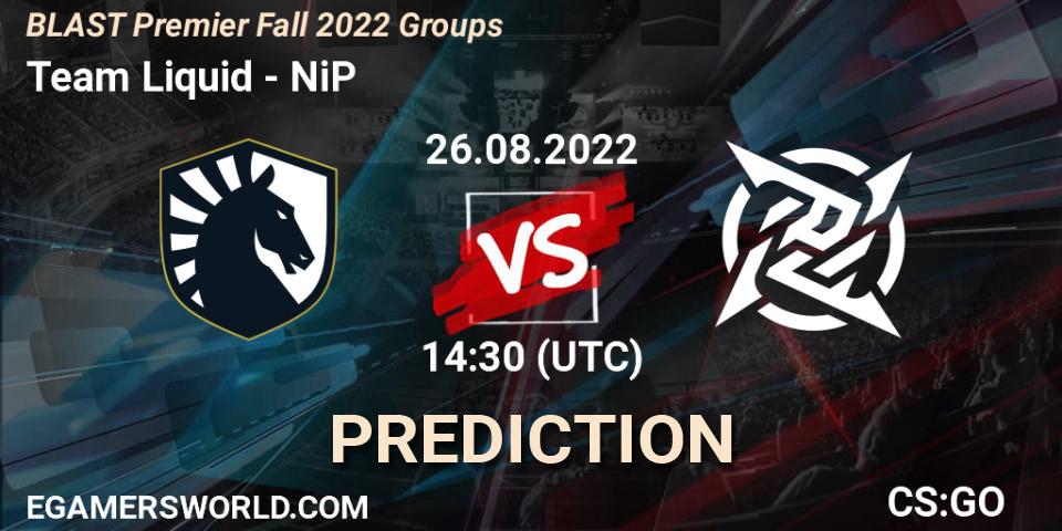 Team Liquid - NiP: Maç tahminleri. 26.08.2022 at 14:40, Counter-Strike (CS2), BLAST Premier Fall 2022 Groups
