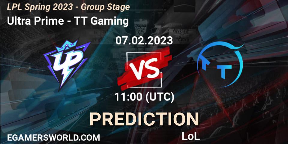 Ultra Prime - TT Gaming: Maç tahminleri. 07.02.23, LoL, LPL Spring 2023 - Group Stage