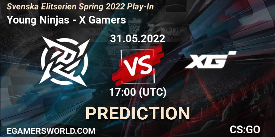 Young Ninjas - X Gamers: Maç tahminleri. 31.05.2022 at 17:00, Counter-Strike (CS2), Svenska Elitserien Spring 2022 Play-In