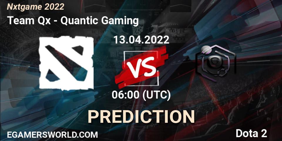 Team Qx - Quantic Gaming: Maç tahminleri. 19.04.2022 at 07:00, Dota 2, Nxtgame 2022